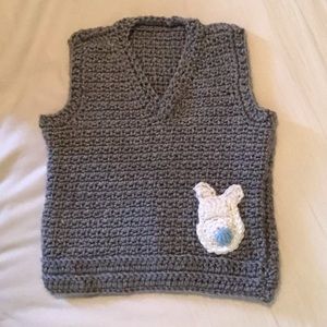 Crochet Easter bunny vest